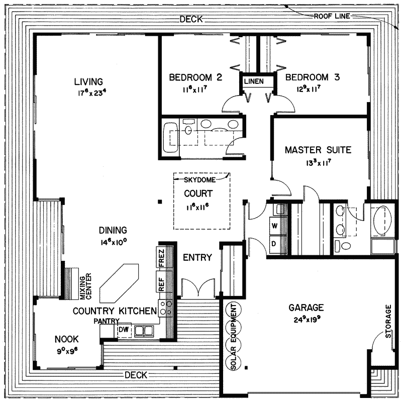 Lakewood Cliff Vacation Home Plan 085D-0288 | House Plans and More