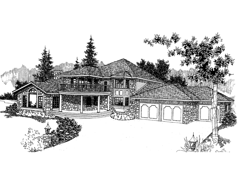 Genoa Luxury European Home Plan 085D0383 House Plans and More