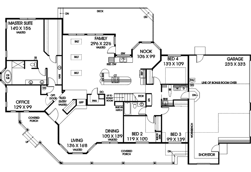 Camden Point Colonial Home Plan 085D-0527 - Search House Plans and More