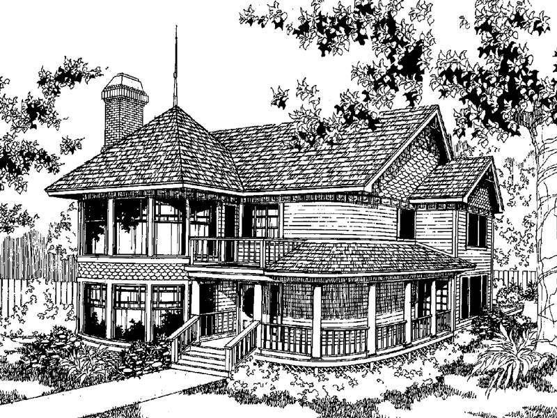 Essman Park Victorian Home Plan 085D-0552 | House Plans and More