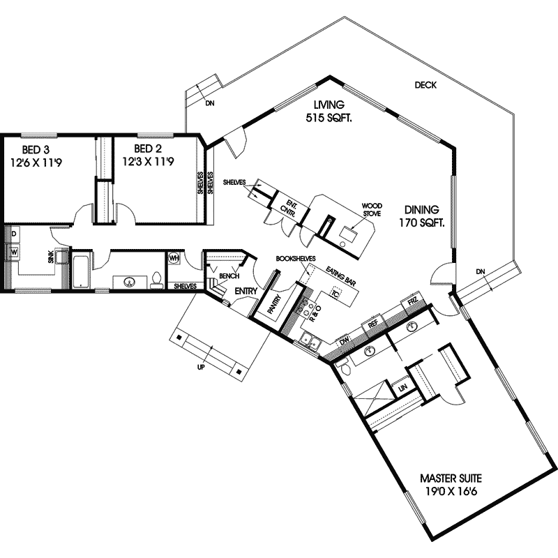 Olmstead Peak Craftsman Home Plan 085D 0584 House Plans 