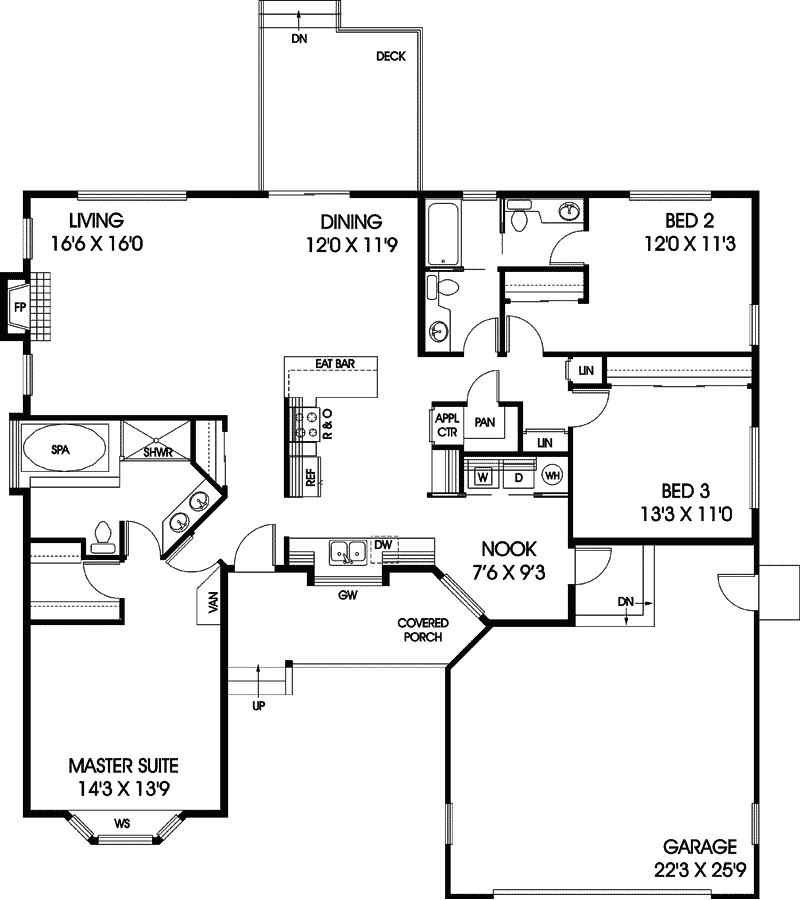 Bromley Farm Country Ranch Home Plan 085D-0672 - Search House Plans and ...