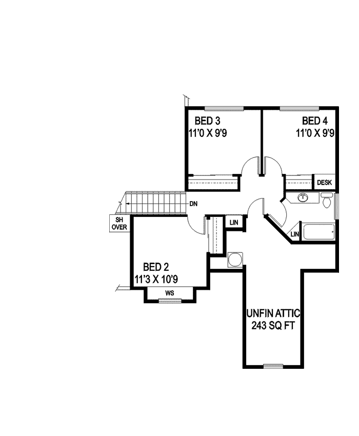 Huntcliff Bungalow Home Plan 085D-0822 - Search House Plans and More