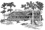Traditional House Plan Front of House 085D-0846