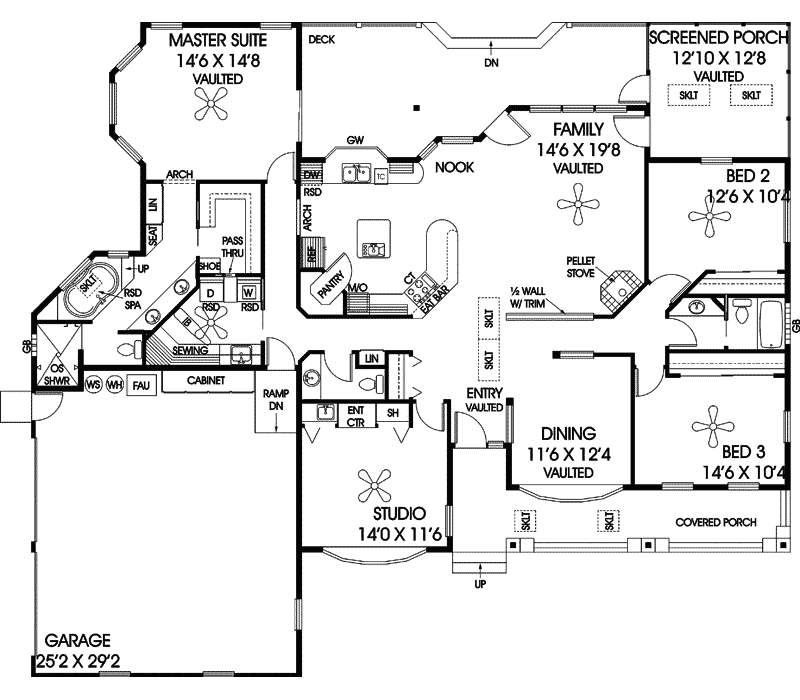 Tanyard Creek Traditional Home Plan 085D-0848 - Shop House Plans and More