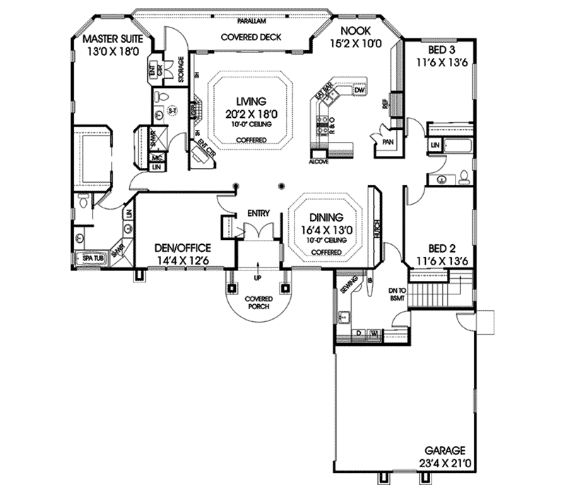 Concord Pond Ranch Home Plan 085D-0855 - Search House Plans and More