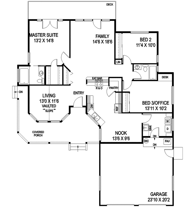 Stonevalley Country Ranch Home Plan 085D-0920 - Shop House Plans and More