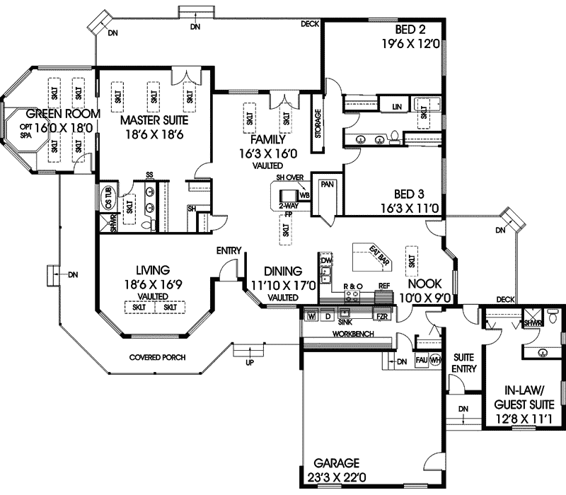 Hartle Hill Luxury  Ranch  Home  Plan  085D 0929 House  Plans  