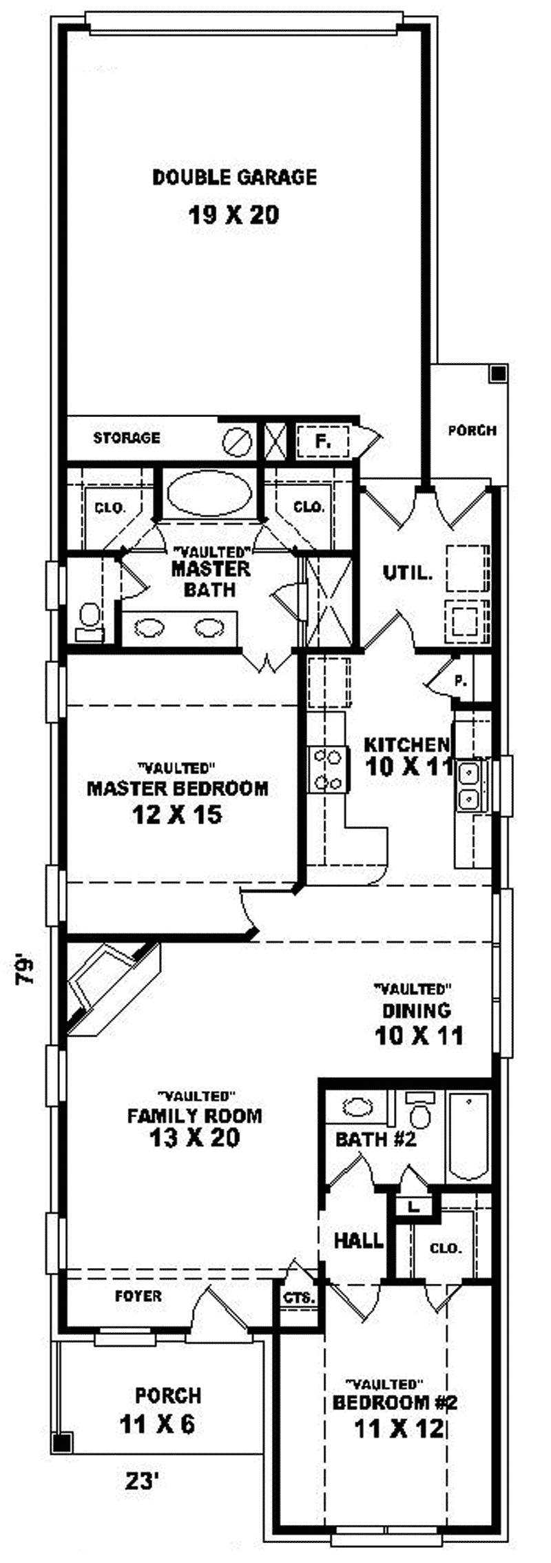 Jessica Narrow Lot Home Plan 087D-0021 - Search House Plans and More