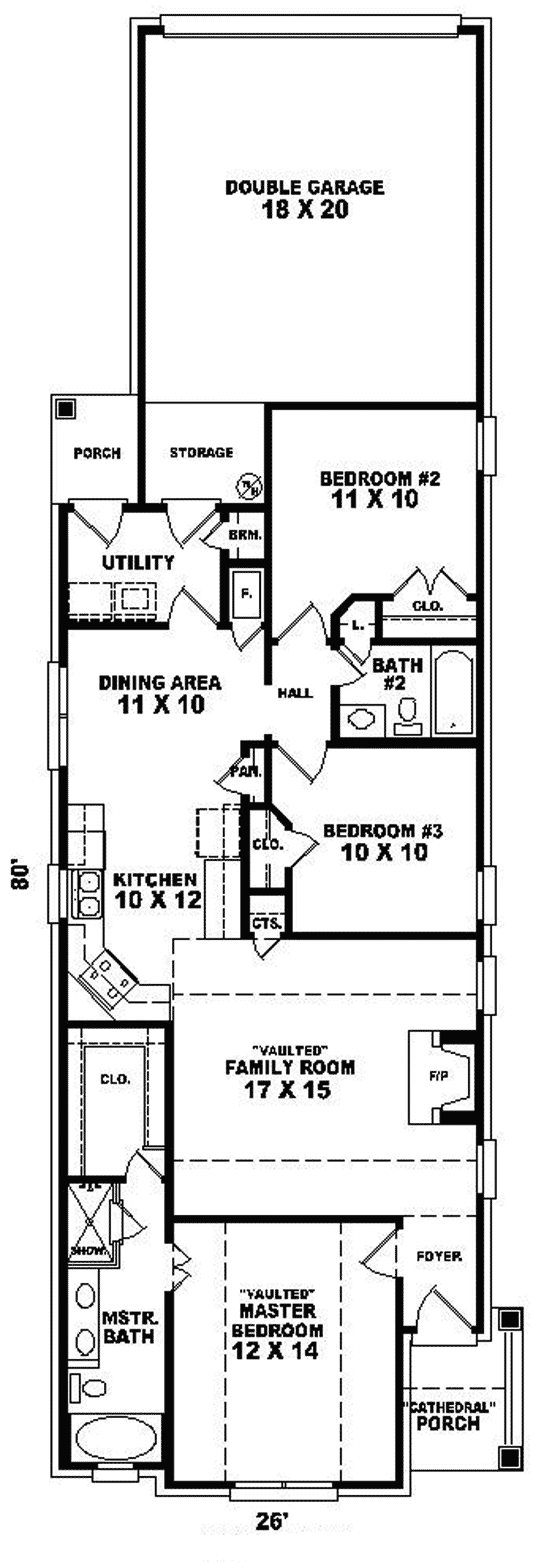 one story house layout