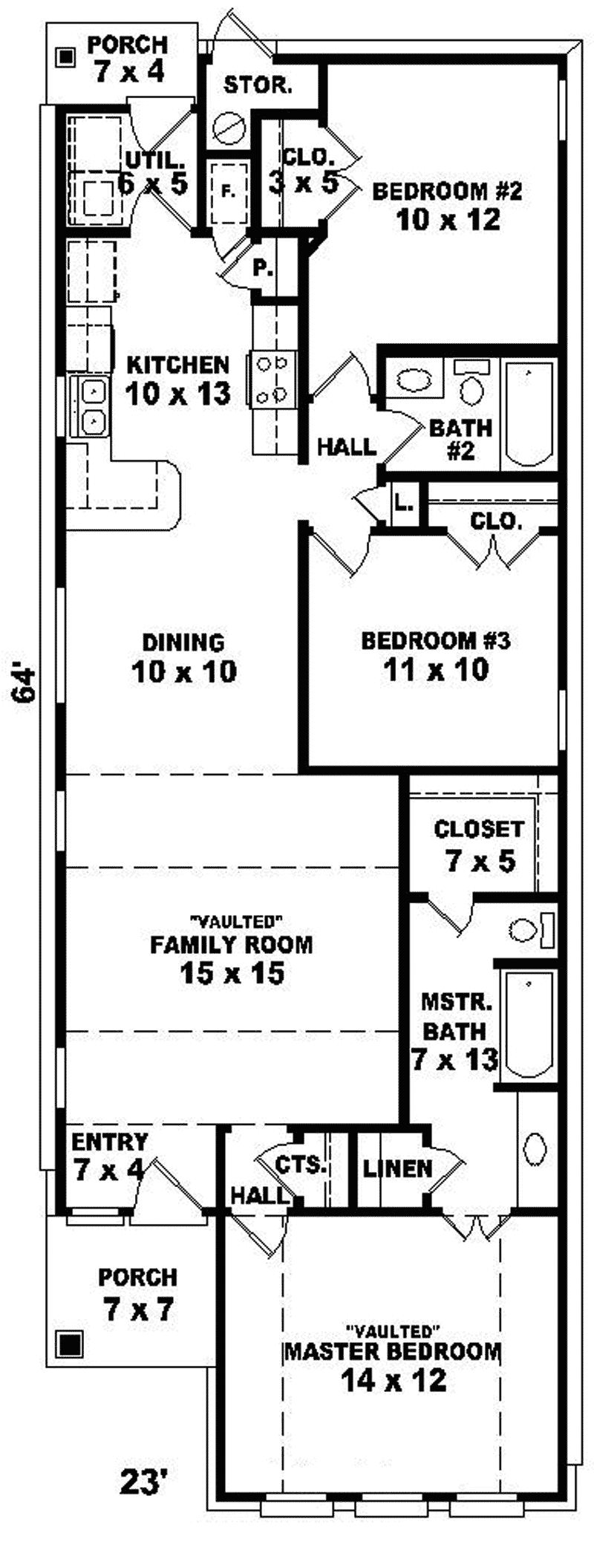 Avella Ranch Narrow Lot Home Plan 087D-0050 | House Plans ...