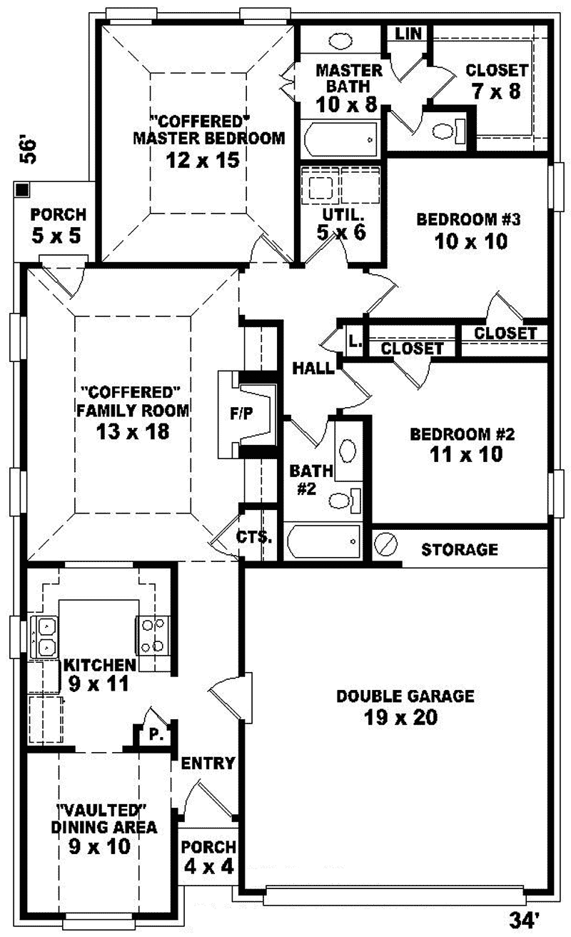 Caney Creek Ranch Home Plan 087D-0060 - Search House Plans and More