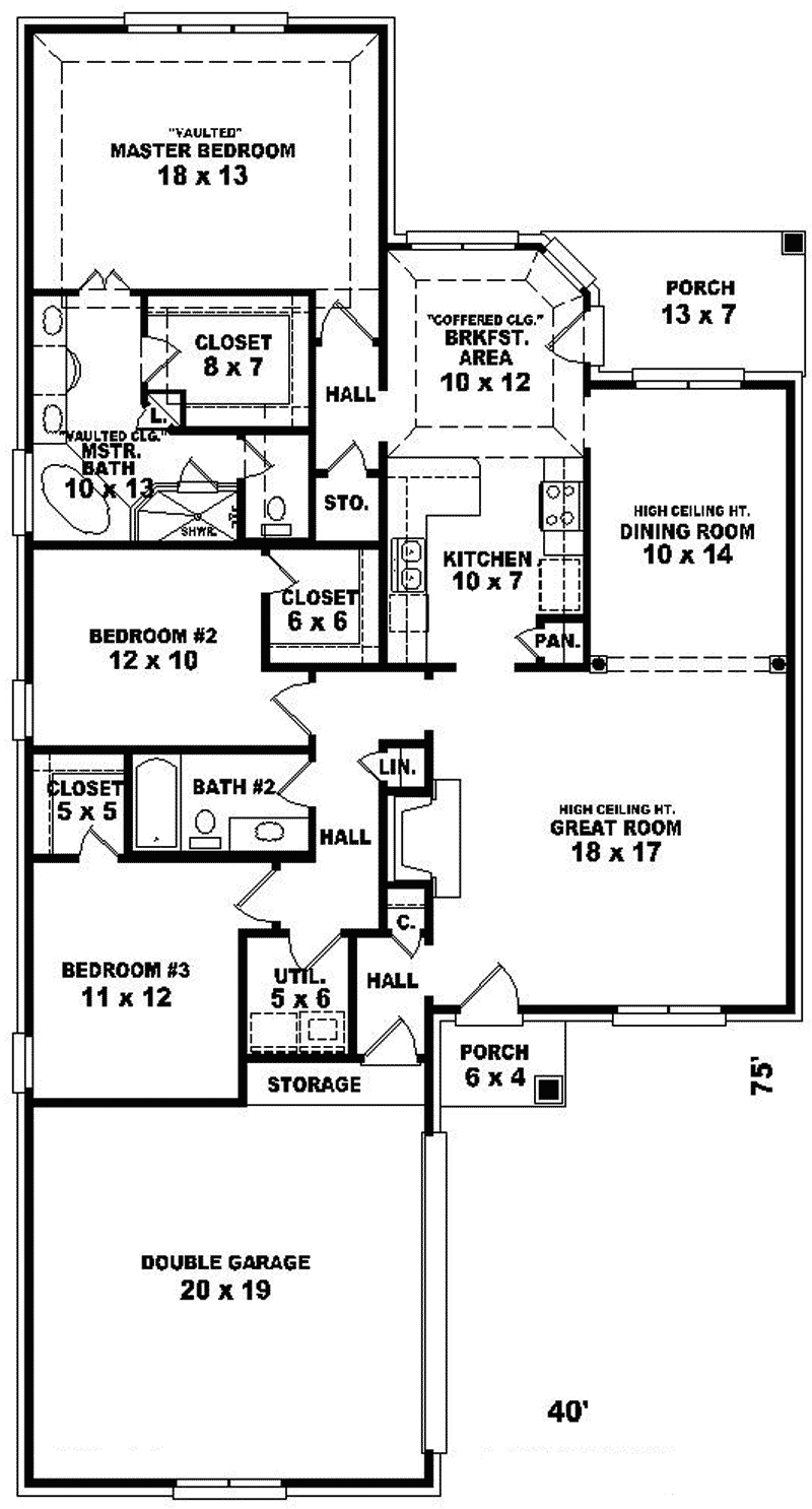 Shirley Country Home Plan 087D-0151 - Shop House Plans and More