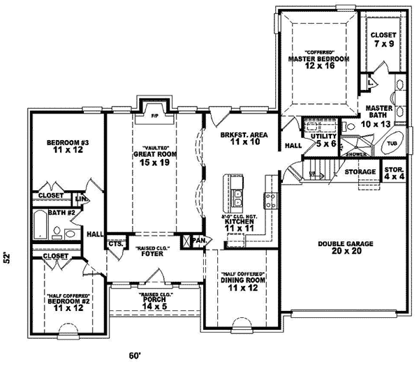 Shane Park Ranch Home Plan 087D0157 House Plans and More