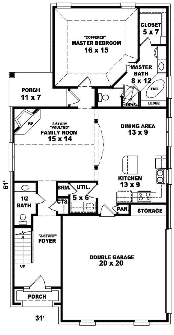 Tatiana Narrow Lot Home Plan 087D-0217 | House Plans and More