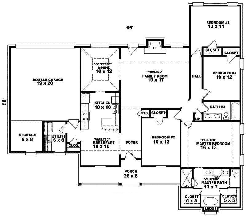 Nadine Country Home Plan 087D-0224 - Shop House Plans and More