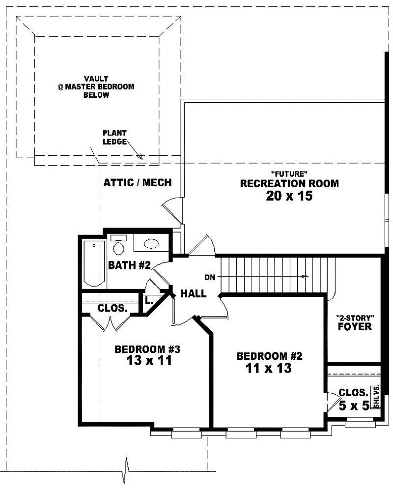 Half Hollow Hill Colonial Home Plan 087D-0363 - Search House Plans and More