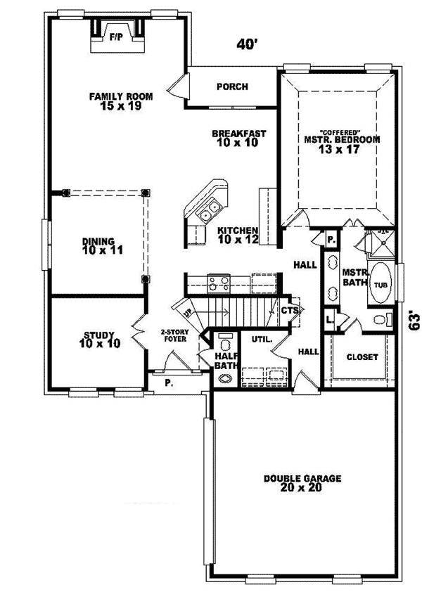 Deidre Greek Revival Home Plan 087D-0383 | House Plans and More