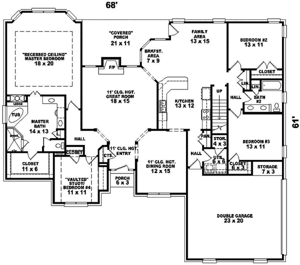 Griffin Traditional Ranch Home Plan 087D0662 House