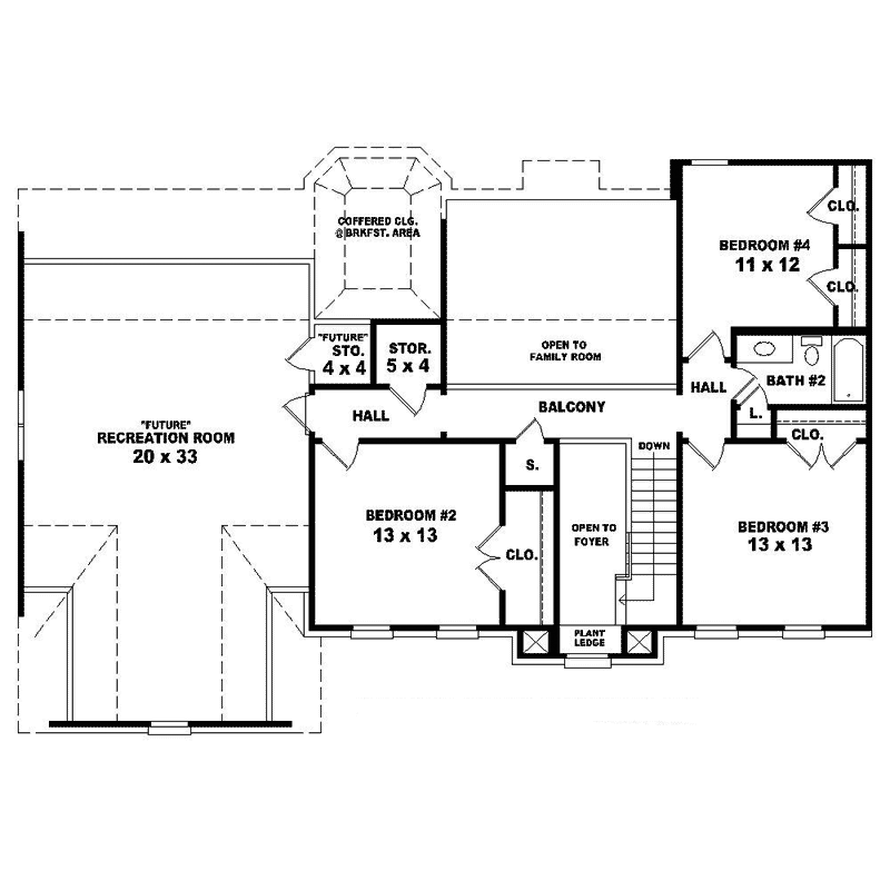 High Hollow Colonial Home Plan 087D-0688 - Search House Plans and More