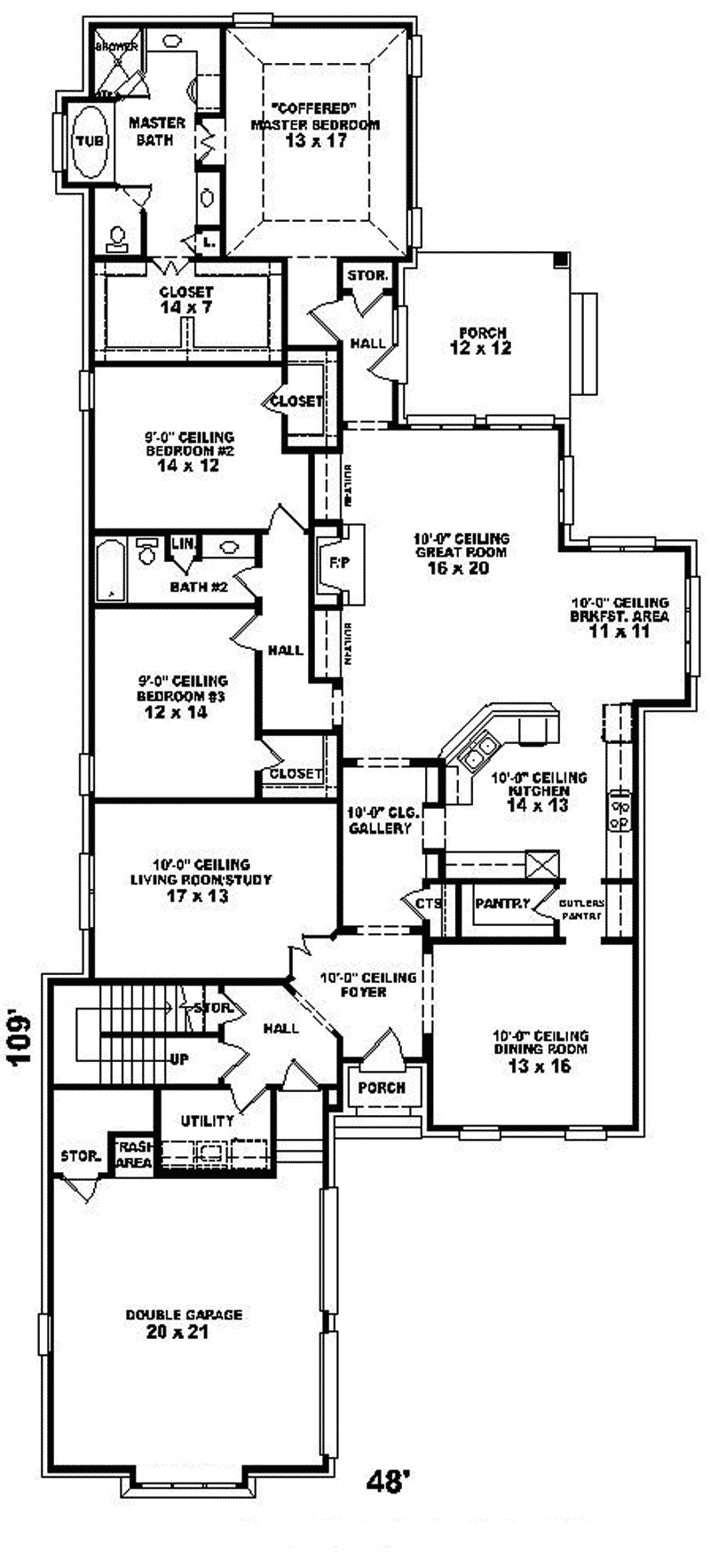 Lakehollow Stucco Home Plan 087D-0901 - Shop House Plans and More