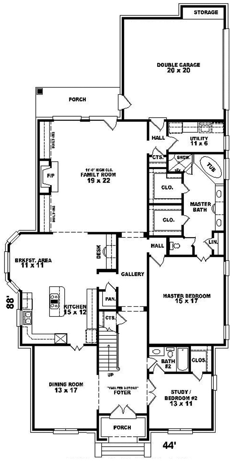 Huber Park European Home Plan 087D-0958 - Search House Plans and More