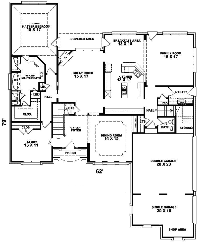 Robin Hill European Home  Plan  087D 1015 House Plans and More 