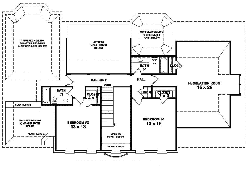 Hardwood Georgian Style Home Plan 087D-1046 - Search House Plans and More