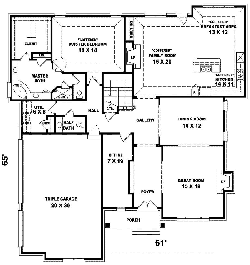 Fellows Traditional Home Plan 087D-1071 - Search House Plans and More