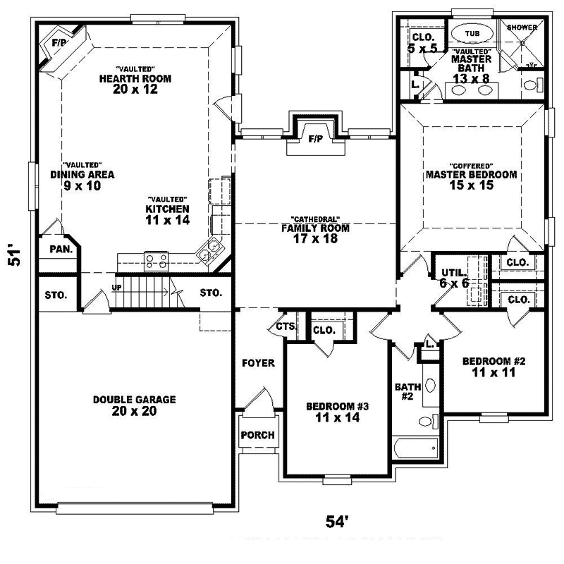 Rossclare Traditional Home Plan 087D-1338 - Shop House Plans and More