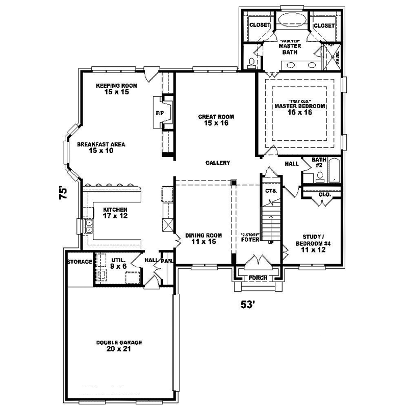 Marney Place European Home Plan 087D-1405 - Shop House Plans and More