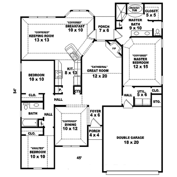 Hilldale Ranch Home Plan 087D-1530 | House Plans and More