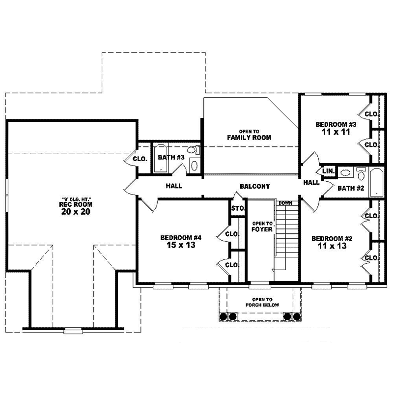 Purdue Place Colonial Home Plan 087d-1560 - Shop House Plans And More