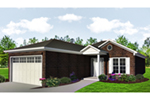 Ranch House Plan Front of House 087D-1687