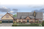 Rustic House Plan Front of House 087D-1691