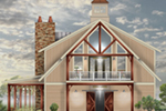 Waterfront House Plan Front of House 087D-1722