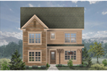 Early American House Plan Front of House 087D-1727