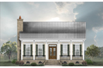Saltbox House Plan Front of House 087D-1764