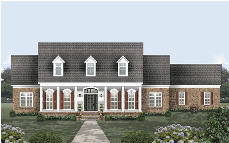 Plantation House Plan Front of Home - 087D-1777 - Shop House Plans and More