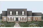 Plantation House Plan Front of Home - 087D-1777 - Shop House Plans and More
