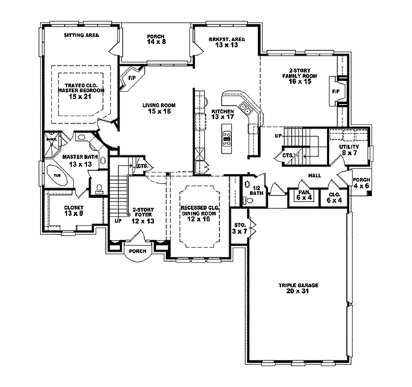 Fareham Luxury Home Plan 087S-0015 | House Plans and More