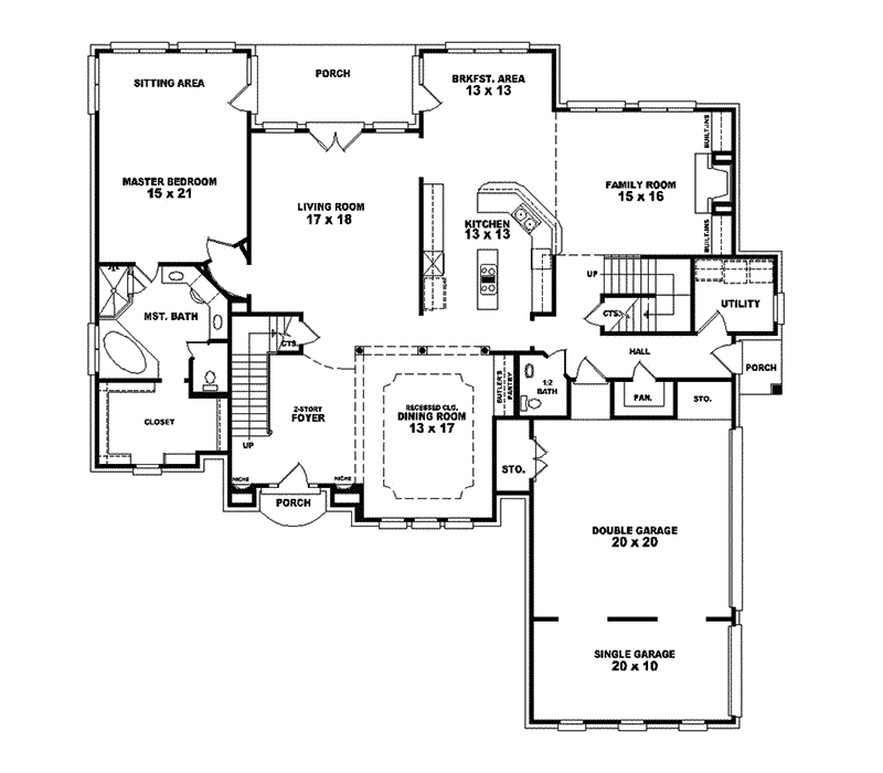 Quigley Luxury European Home Plan 087S-0032 - Shop House Plans and More