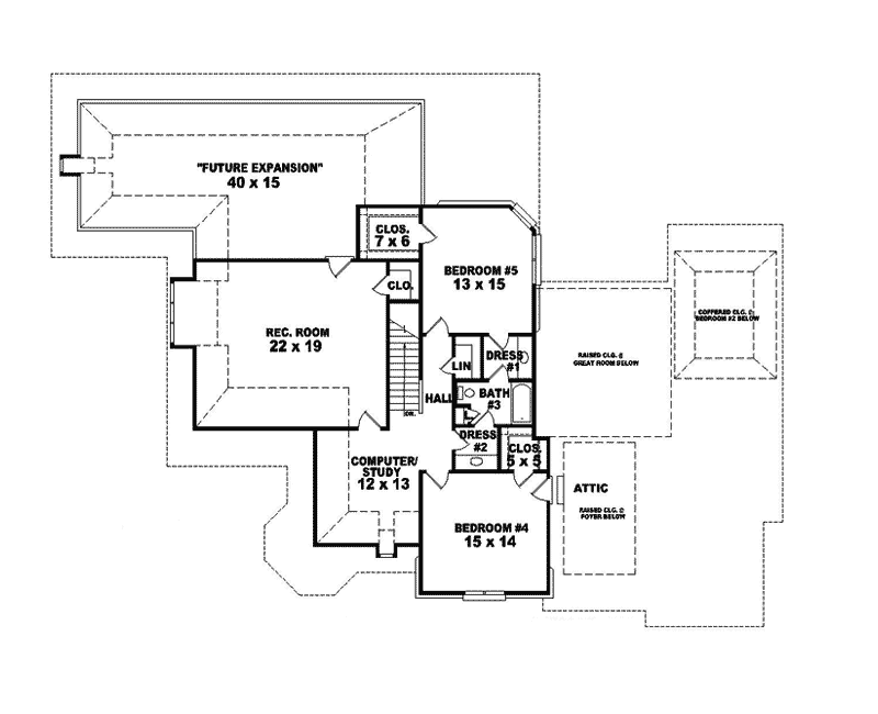 Mansfield Manor Traditional Home Plan 087S-0141 - Shop House Plans and More