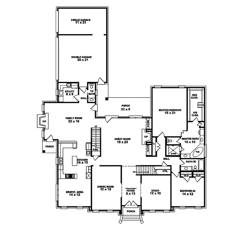 Turtleford European Home Plan 087S-0151 - Shop House Plans and More