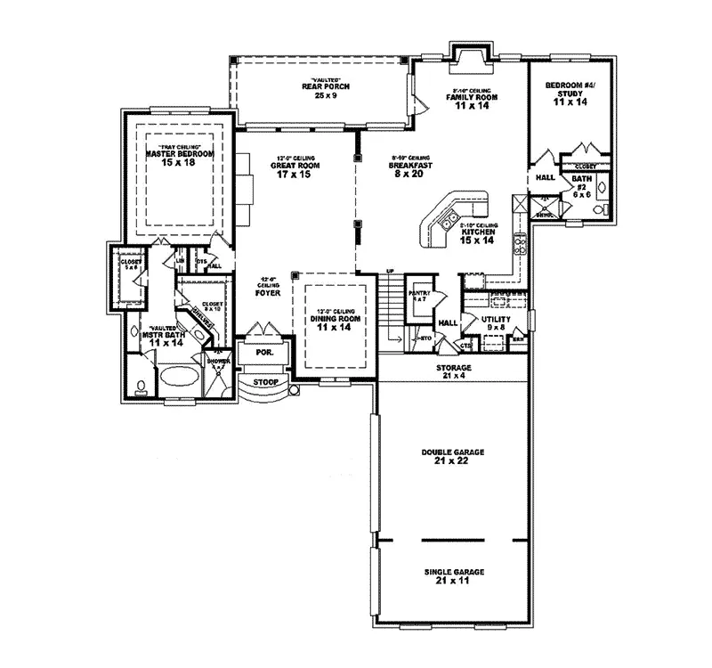 Morgan Place European Home Plan 087S-0212 - Shop House Plans and More