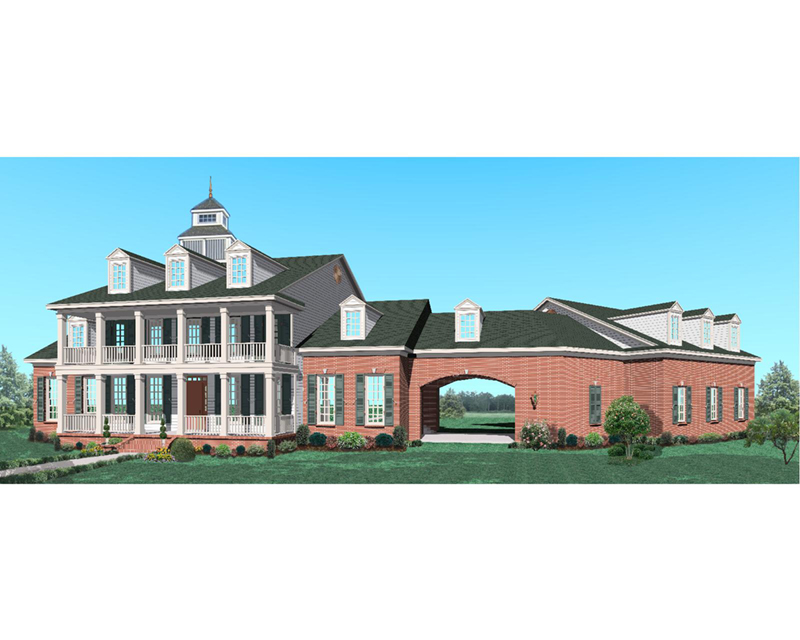 Luxury House Plan Front of Home - 087S-0328 - Shop House Plans and More