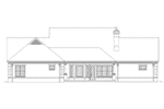 Greek Revival House Plan Rear Elevation - 087S-0358 | House Plans and More