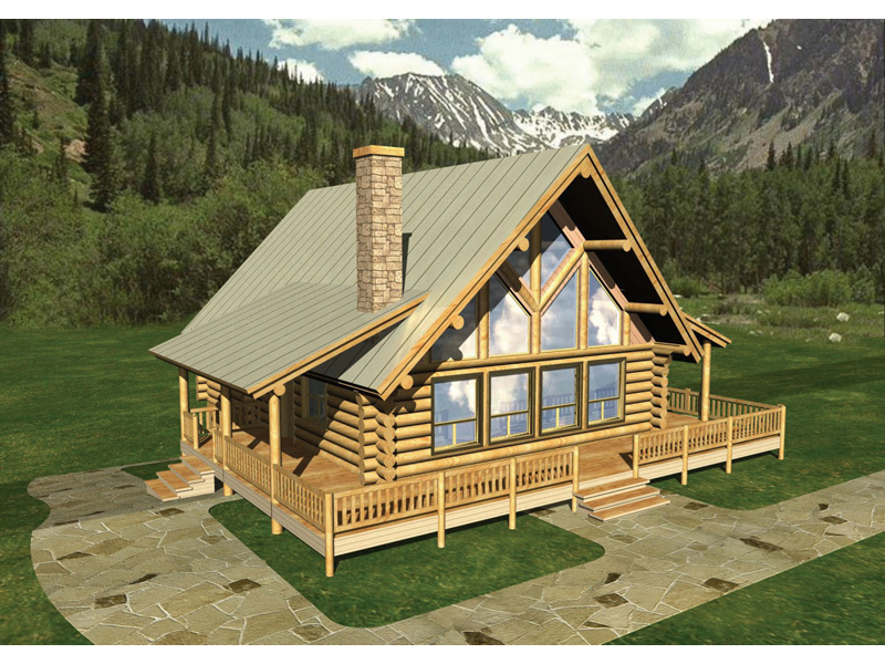 Cheyenne Well Luxury Log Home Plan 088D-0010 - Search House Plans and More