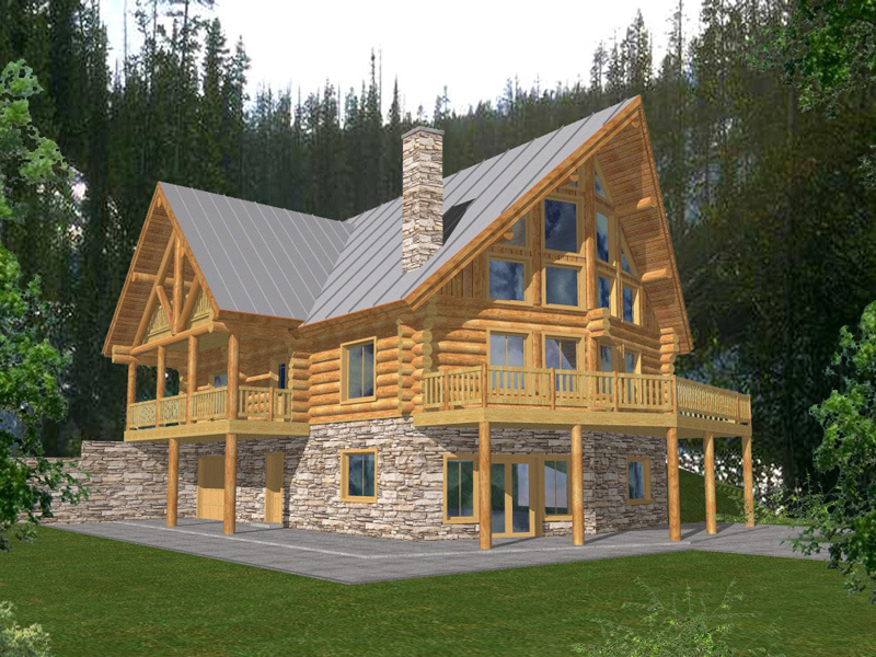 luxury log cabin floor plans