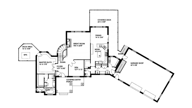 Westlake Rustic Home Plan 088D-0144 - Shop House Plans and More